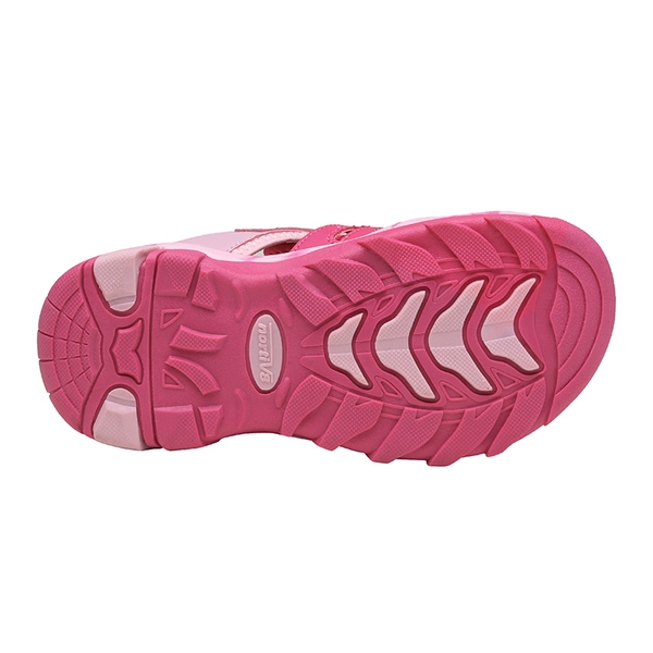 Kids Closed Toe Lightweight Athletic Sandals - PEACH PINK - 5